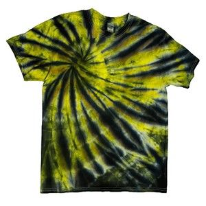 Tie Dyed Yellow and Black T Shirt